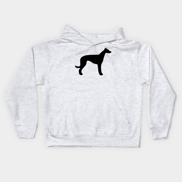 Greyhound Dogs on Red Buffalo Plaid Kids Hoodie by CreativeFit